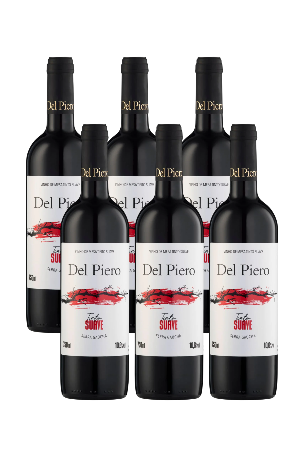 🎁 Caixa de Vinho de Mesa Tinto Suave (6un) (100% off)