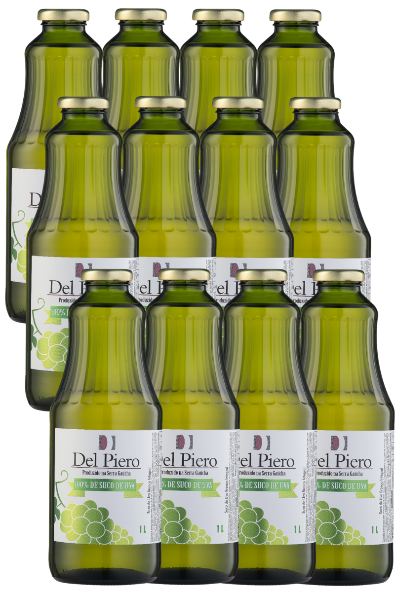Caixa de Suco de Uva Branco Integral 1L (12un)