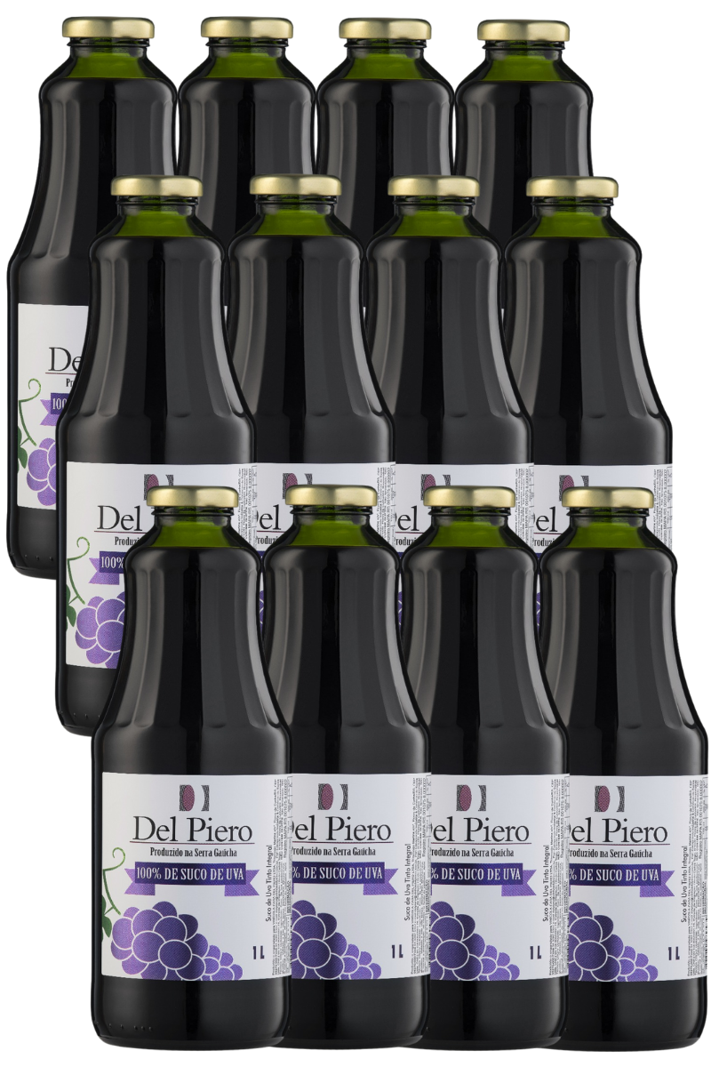 Caixa de Suco de Uva Tinto Integral 1L (12un)
