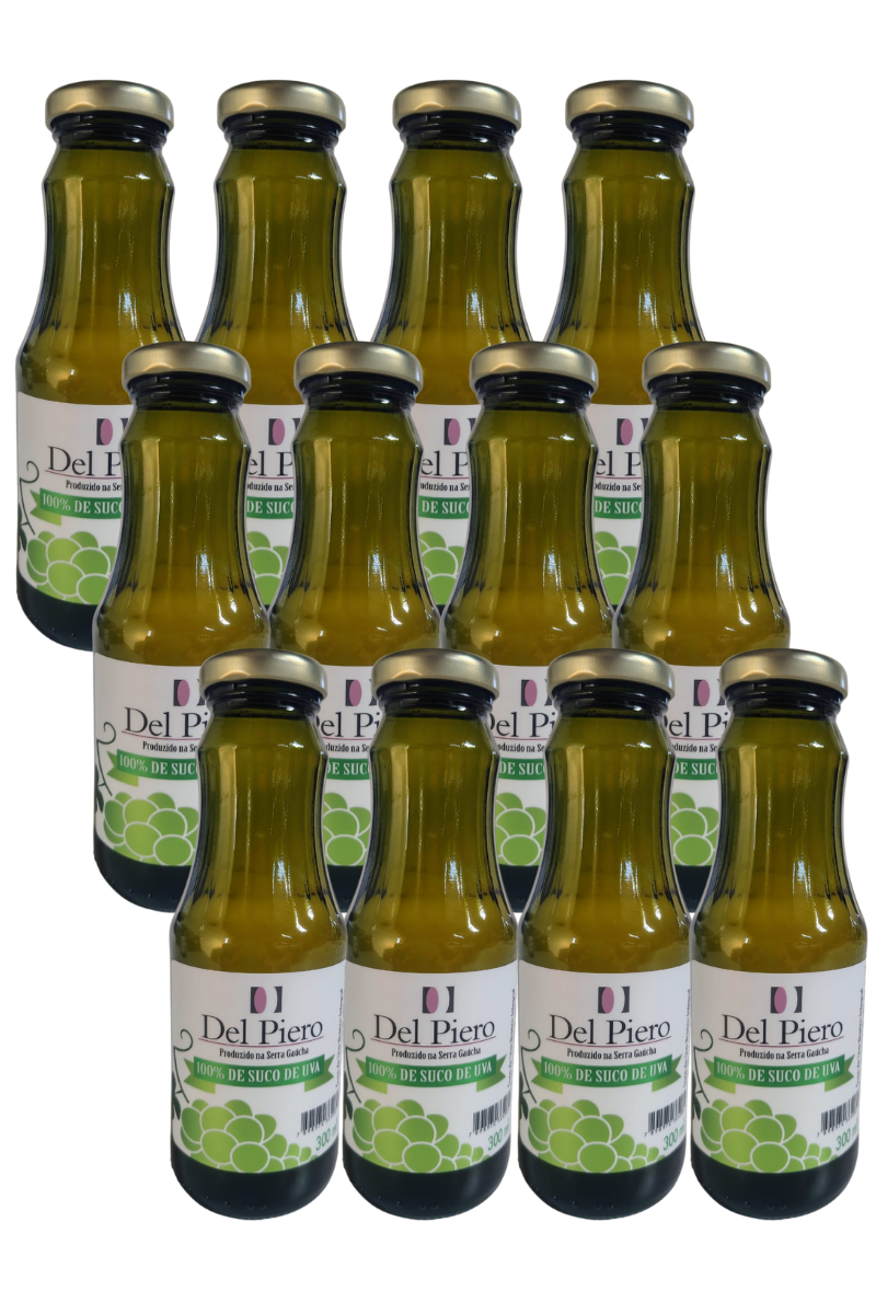 Caixa de Suco de Uva Integral Branco Del Piero 300ml (12un)