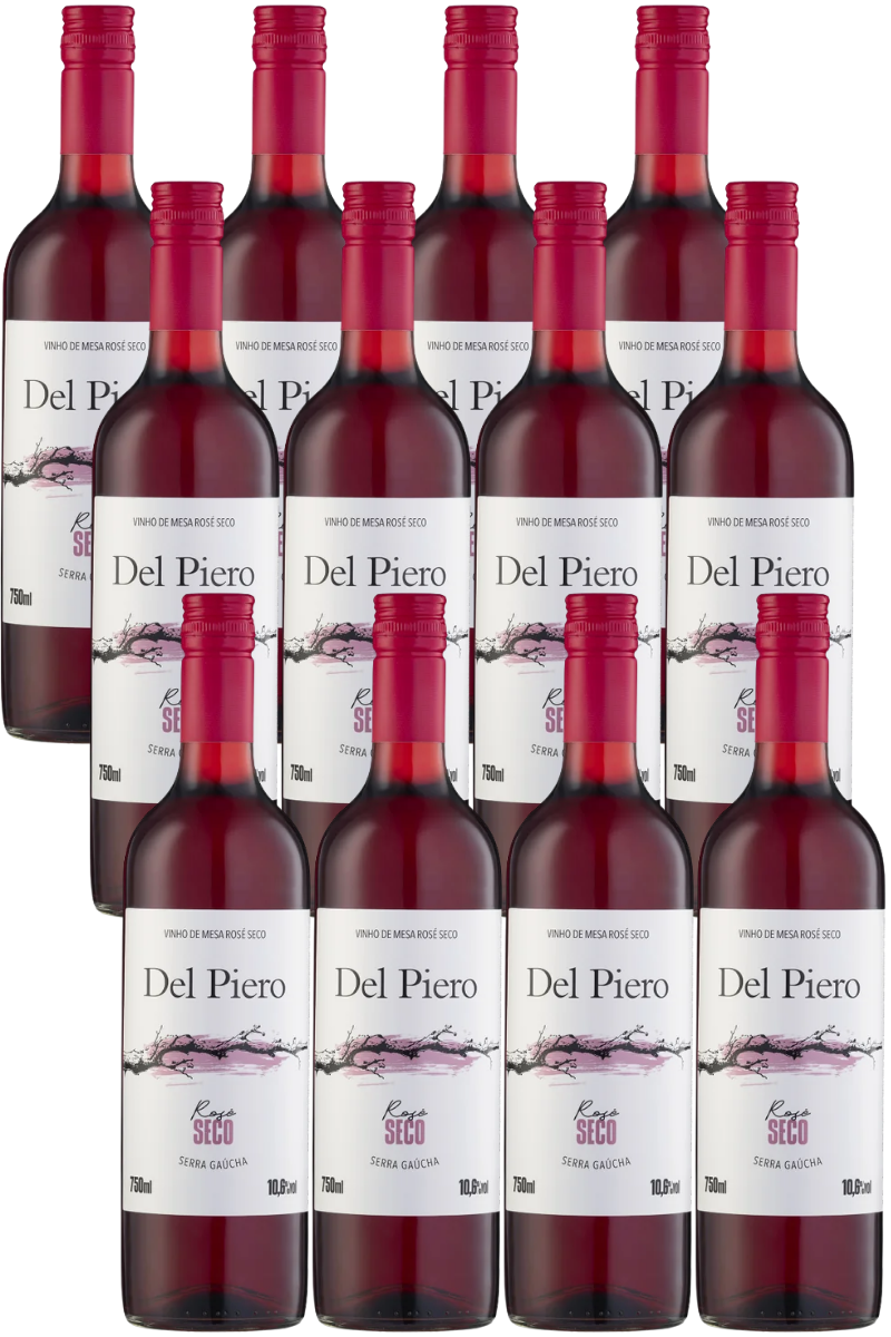 Caixa de Vinho de Mesa Rosé Seco (12un)