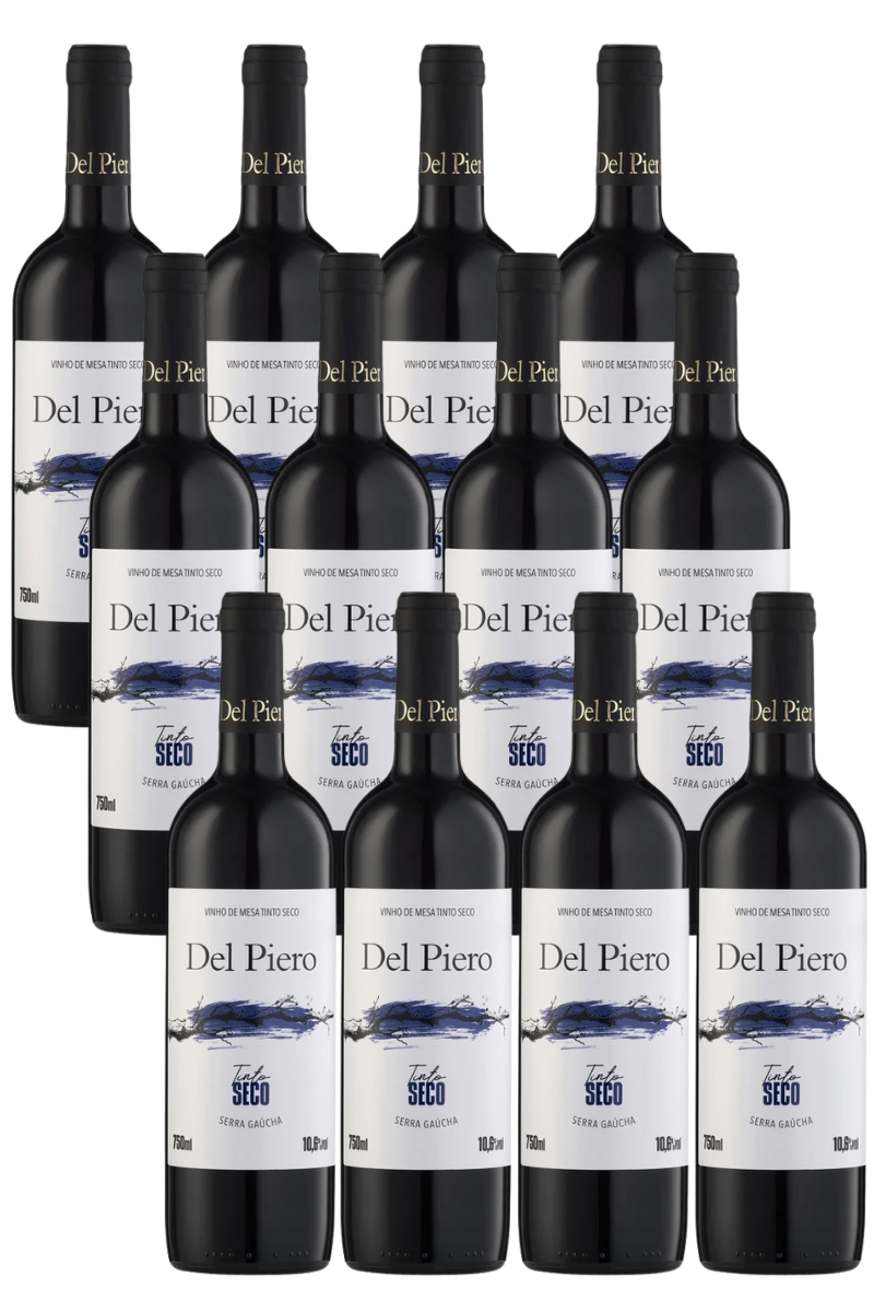 Caixa de Vinho de Mesa Tinto Seco (12un)