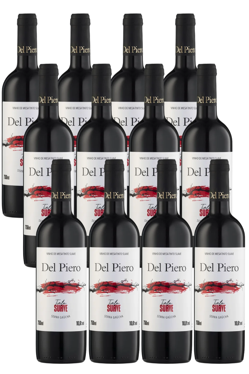 Caixa de Vinho de Mesa Tinto Suave (12un)