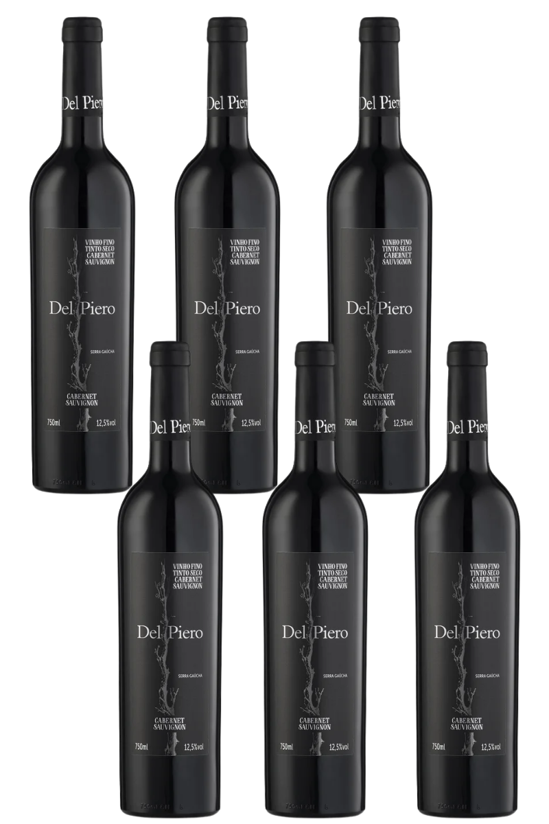 Caixa de Vinho Fino Seco Cabernet Sauvignon Del Piero (6un)