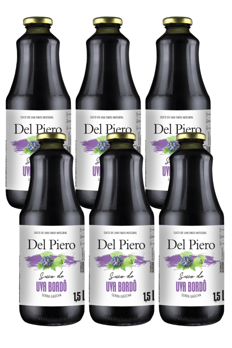 Caixa de Suco de Uva Tinto Integral Bordo (6un.)