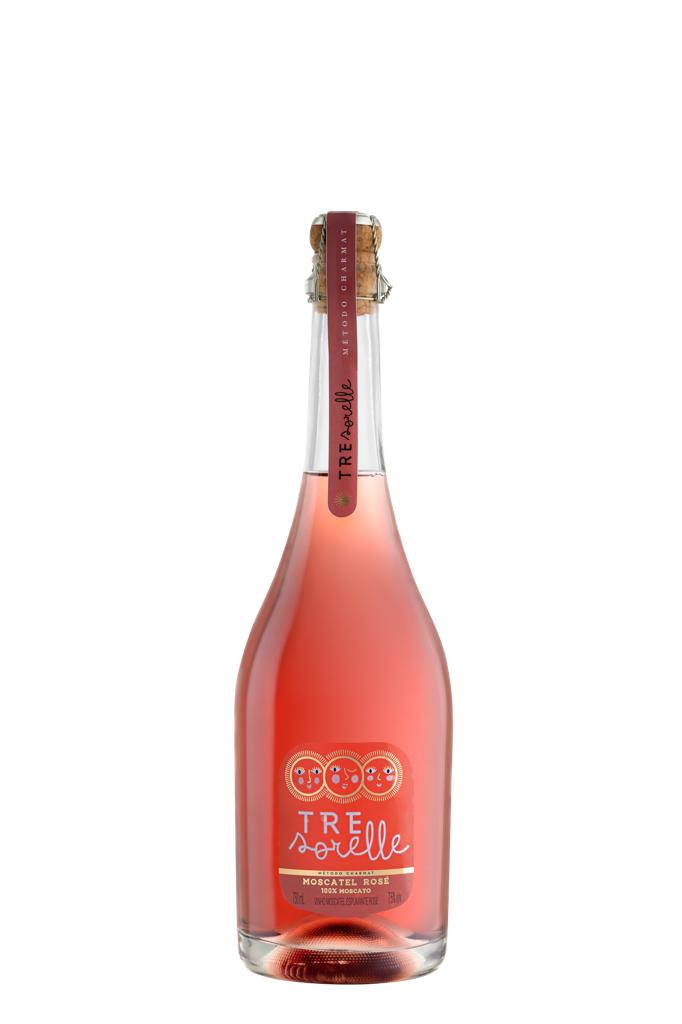 Caixa de Espumante Moscatel Rosé Tre Sorelle (6un)