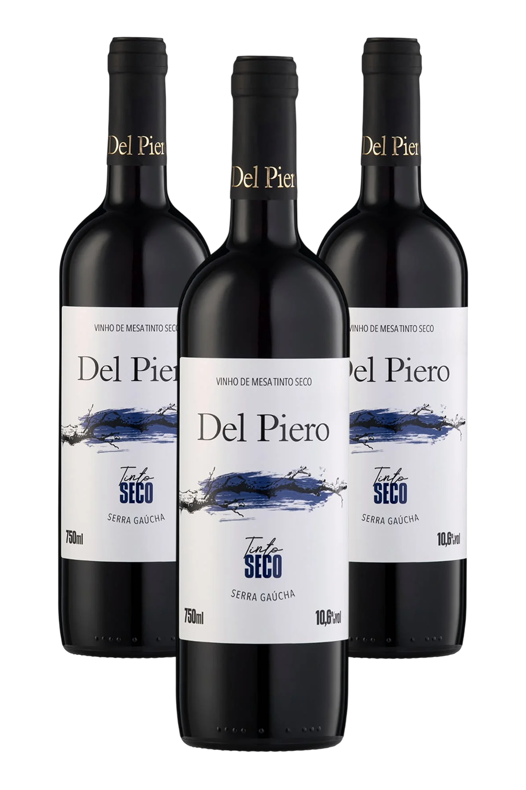 Kit 3 Vinho de Mesa Tinto Seco 750ml